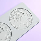 TUKE 3D Honeycomb Lace Fondant Mold Lace Beehive Wedding Cake Silicone Mousse Sugar Craft Icing Mat Pad Pastry Baking Tool (B_ Honeycomb)