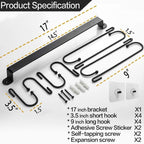 AJART Coffee Bar Decor Mug Holder: 17" Coffee Cup Rack for Home Kitchen Office Dining Room Cafe Bar