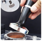 51mm 2 in 1 Coffee Tamper Espresso Hand Tamper 304 Stainless Steel Espresso Coffee Tamper with WDT Tool and Mat (51mm 2 in 1)