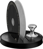 MHW-3BOMBER 58mm Espresso Puck Screen - 0.2mm Ultra Thin Espresso Puck with Round Hole - Metal Reusable Coffee Filter for Portafilter Basket 58mm - Puck Screen with Stand 3 Pack FG7054-OS