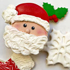 Christmas Cookie Cutters Set 8Pcs, Stainless Steel Fondant Cutter Sturdy Metal Biscuit Doubt Cutter, Cute Shapes Santa Claus Christmas Cane Tree Elk Snowflakes Snowman