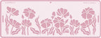 Long Border Cake Stencil, 4" x 12.75" (Peppi)