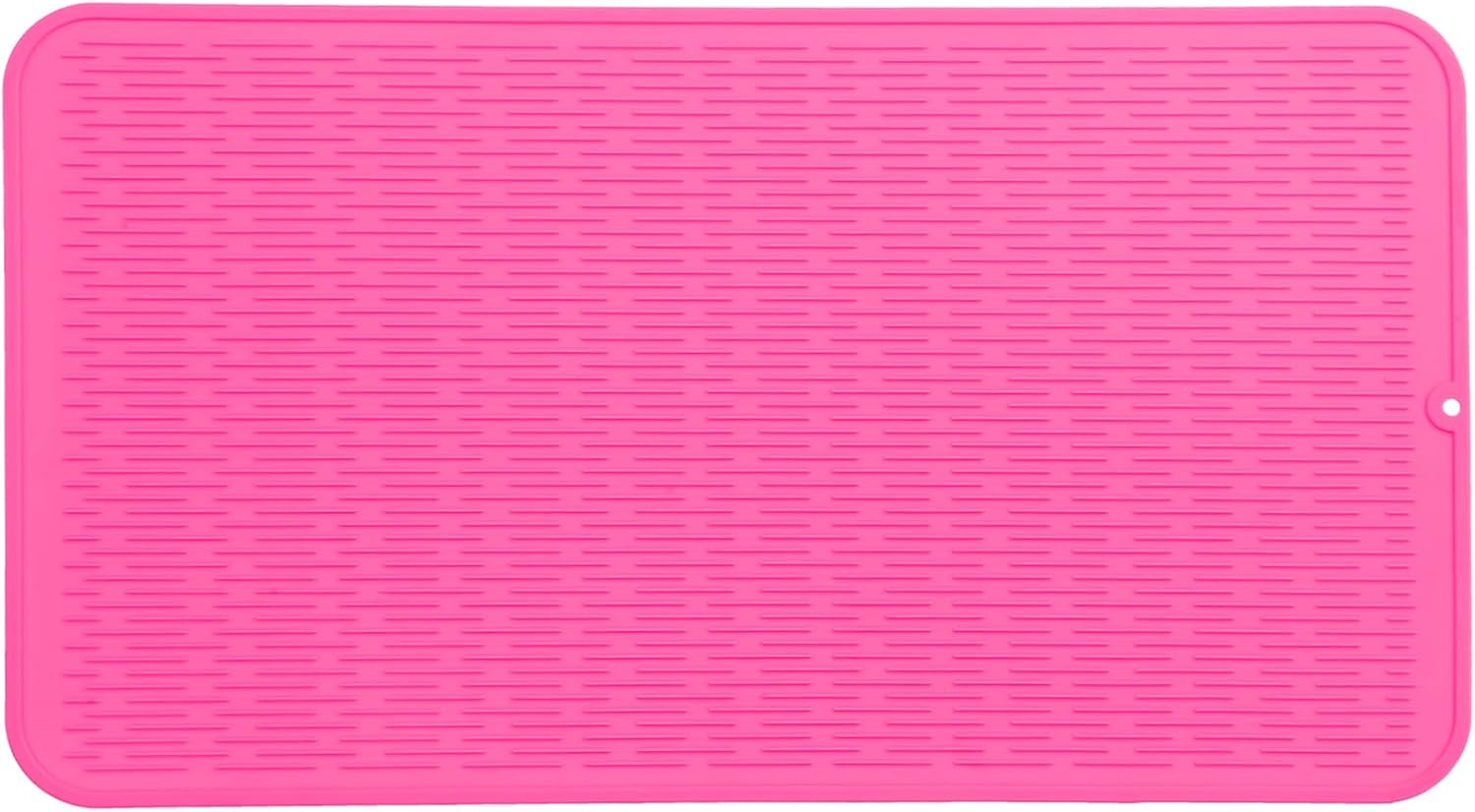 Silicone Dish Drying Mat for Multiple Usage,Easy clean,Eco-friendly,Heat-resistant Silicone Mat for Kitchen Counter or Sink,Refrigerator or Drawer Liner Rose 4XL 32 inches x 18 inches