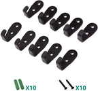 Heavy Duty Wall Hooks,Stainless Steel Screw On Hooks for Hanging Coats Plants Towels Keys Hats,Waterproof Single Shower Hanger Hooks for Garage Kitchen Bathroom 10 PCS (L Shape Small)