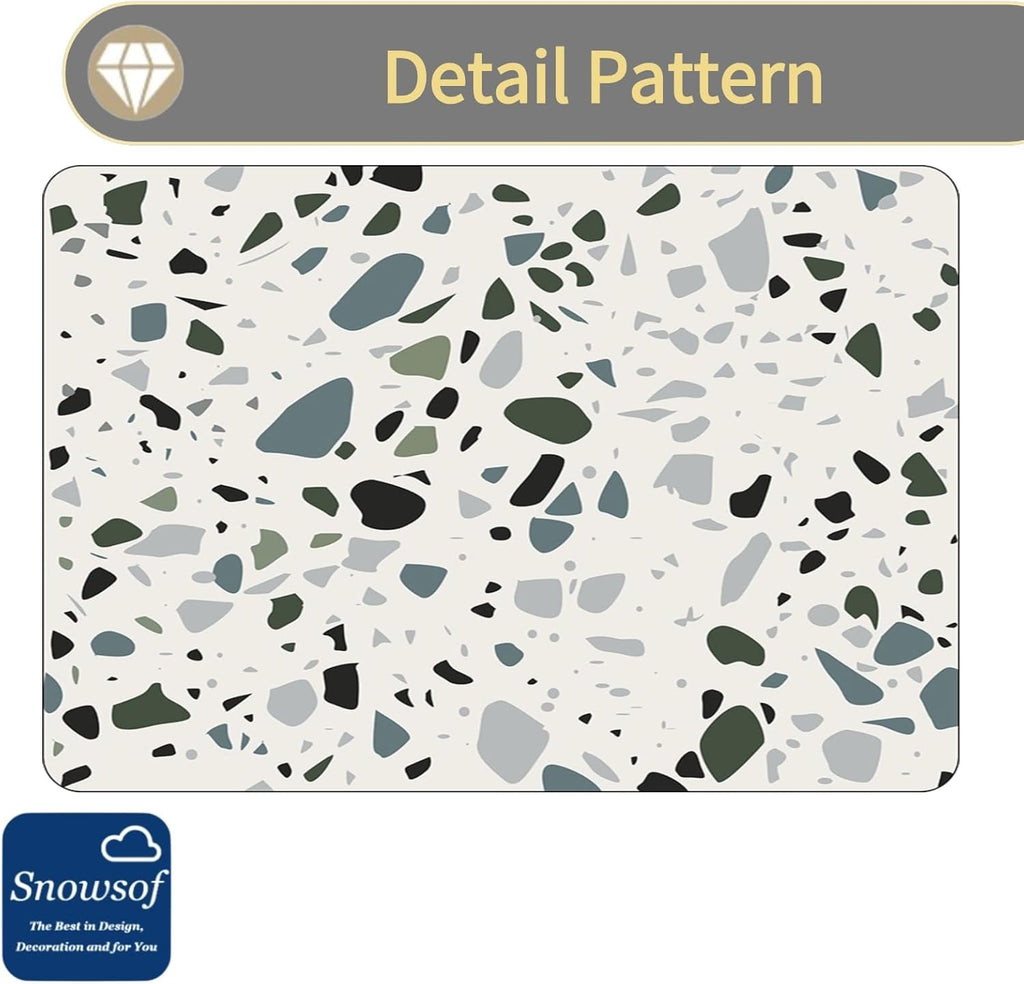 Dish Drying Mat - Absorbent Countertop Mat for Coffee Maker, Expresso Machine, Kitchen Use (02,16''×20'')