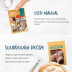 rorecay Banneton Bread Proofing Basket Sourdough Bread Baking Supplies, 9 Inch Round + 10 Inch Oval Proofing Bowls with Dough Whisk Bread Lame Dough Scraper Bread Making Tools and Accessories Set