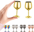 Shot Glasses, 2 oz Shot Glass Set, Stainless Steel Shot Glasses, Mini Wine Glass Perfect for Tasting Brandy,Suitable for party supplies, bar tools, gifts(set of 2) (Gold)