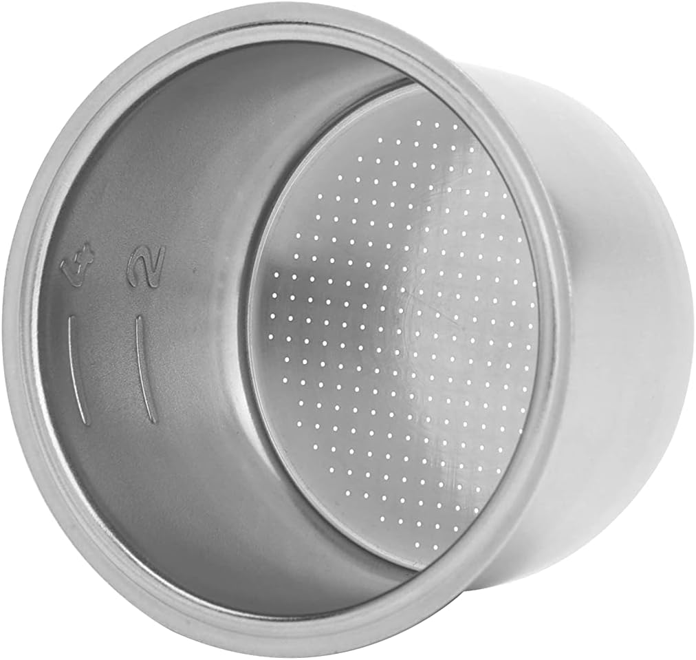 51mm Stainless Steel Coffee Filter Basket, 4 Cup Coffee 51mm Single Wall non-pressurized Filter Basket, Please check the size and shape carefully