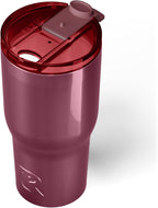 RTIC 30oz Essential Tumbler with Lid, Insulated, Stainless Steel, Metal, Double Wall Vacuum-Insulation, Ceramic Lined, Travel Cup for Iced Coffee, Tea, Hot and Cold Drink, Vintage Rose Metallic