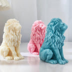 3D Lion Candle Animal Resin Mold - Resin Casting Silicone Molds for Home Decor & Candle Making Wave Spiral Mold