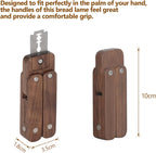 JSVER Bread Scoring Tool Professional Sourdough Scoring Tool, Magnetic Bread Lame Dough Scoring Tool, Wooden Handle Lame Bread Tool With 5Pcs Replaceable Blades For Homemade Bread