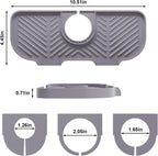 Faucet Mat for Kitchen Sink，6° Slope Sink Splash Guard，Splash Guard for Kitchen Sink，Kitchen Sink Splash Guard for Dish Soap Sponge Holder，Silicone Faucet Guard & Draining Mat-Purple