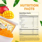Fanale Mango Popping Boba Pearls, Vegan, Non GMO, Gluten Free, Fat Free, Perfect for Bubble Tea, Smoothies, Ice Cream, Desserts, and Beverages 1lb x 12.