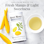 The Republic of Tea – Honey Mango 100% White Tea Bags, Steeps 250 Low-Caffeinated Cups