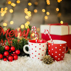 30 Pcs Christmas Drink Stirrers Xmas Stir Stick Holiday Coffee Swizzle Stick Reusable Plastic Hot Cocoa Bar Chocolate Decoration Cocktail Mixer(Candy Cane,Red and White)