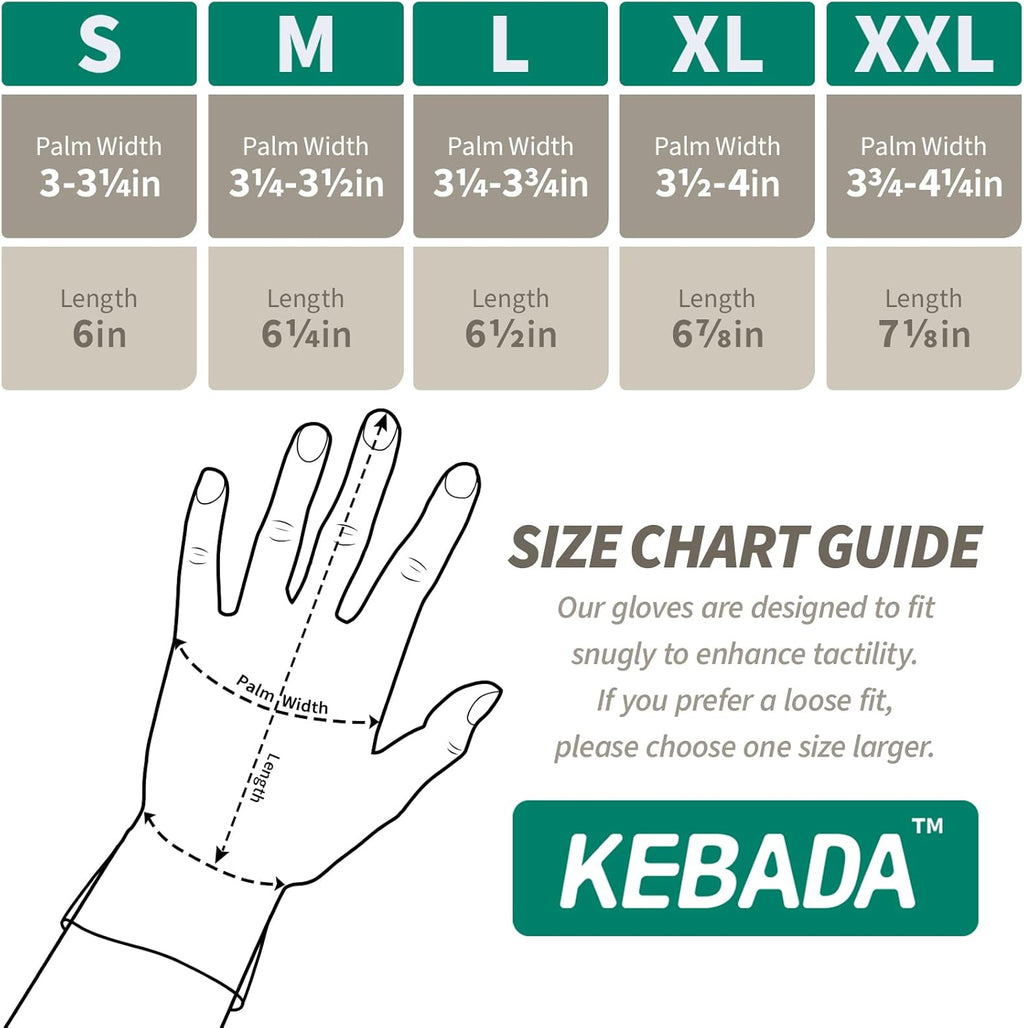 Kebada W2 Safety Work Gloves, Micro-Foam Nitrile Coated Gloves, Touchscreen,Ideal for Package Handling, Gardening, Construction, 1 Pair X-Large