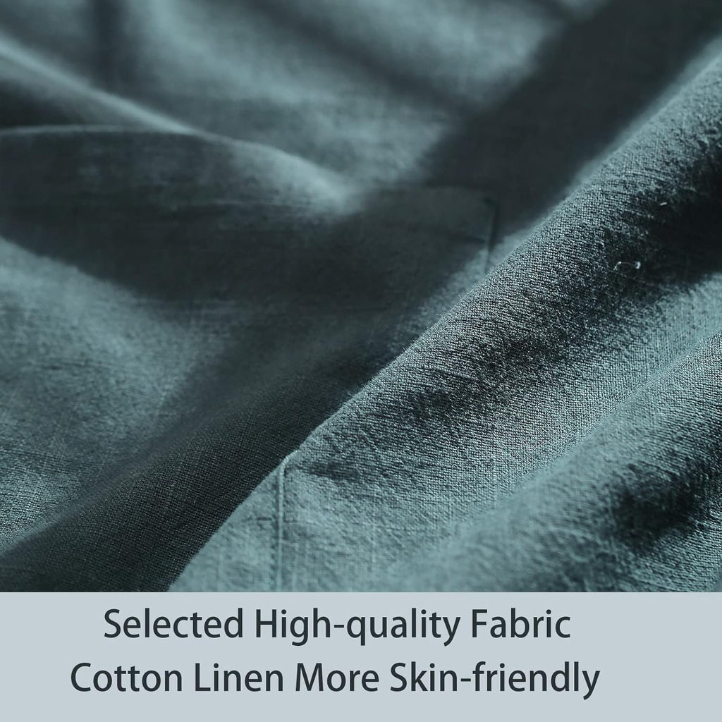 Soft Cotton Linen Apron for Women - Non-tie Cross Back Apron with Pockets, Great for Florist and Kitchen