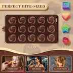 HKNMTT Chocolate Molds Silicone for Hard Candy Butter, 4 Pcs Small Bite Size Heart Star Sqaure Shapes Truffle Caramel Mould, Homemade Wax Melts Food Grade Baking Set Oven Safe Kit