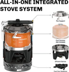 Fire-Maple Fixed Star X2 Backpacking and Camping Stove System Outdoor Propane Camp Cooking Gear Portable Pot Jet Burner Set Ideal for Hiking, Trekking, Fishing, Hunting Trips and Emergency Use