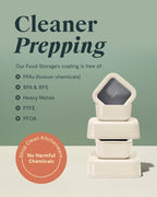 Caraway 14pc Glass Food Storage Container Set - Easy to Store, Non Toxic Lunch Box - with Glass Lids - Includes Storage Organizer & Dot & Dash Inserts - Sage