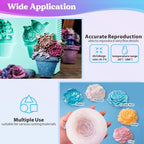 LET'S RESIN Silicone Mold Making Kit-Translucent Silicone Rubber Non-Toxic Liquid Mold Making Silicone-20.46oz Super Elastic Molding Silicone-Ideal for 3D Molds,Resin Molds,Silicone Molds-4H Fast Cure