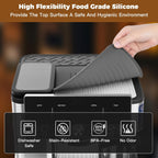 Top Mat for Ninja Luxe Cafe Espresso Machine ES601 – Protect Top Surface Food Grade Silicone Tamping Mat for Ninja luxe Cafe Accessories – Waterproof Non-Slip Espresso Tamper Mat Gray