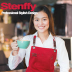 Kitchen Apron, Work Apron, Canvas, Multiple Pockets, Gardening, Painting, BBQ, Artist, Carpenter, Sizes M to XXL, Red