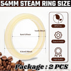 54MM Silicone Steam Ring 2PCS，Brevilles Gasket Replacement for Breville Espresso Machine Parts Breville Espresso Machine Accessories 878/870/860/840/810/500/450 and Sage 500/870/875/880/810/878