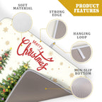 Christmas Tree Dish Drying Mat 18x24 for Winter Xmas Tree Snowflake Kitchen Counter Decor Absorbent Reversible Microfiber Xmas Tree Dishes Pad Dish Drainer Rack Mats Kitchen Accessories