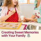 4 Pcs Half Sheet Silicone Baking Mat, Non-Stick, Food Safe Silicone Mats for Baking Cookies, Macarons, Vegetables, 480℉ Heat Resistant (Red&Yellow&Green&Orange)