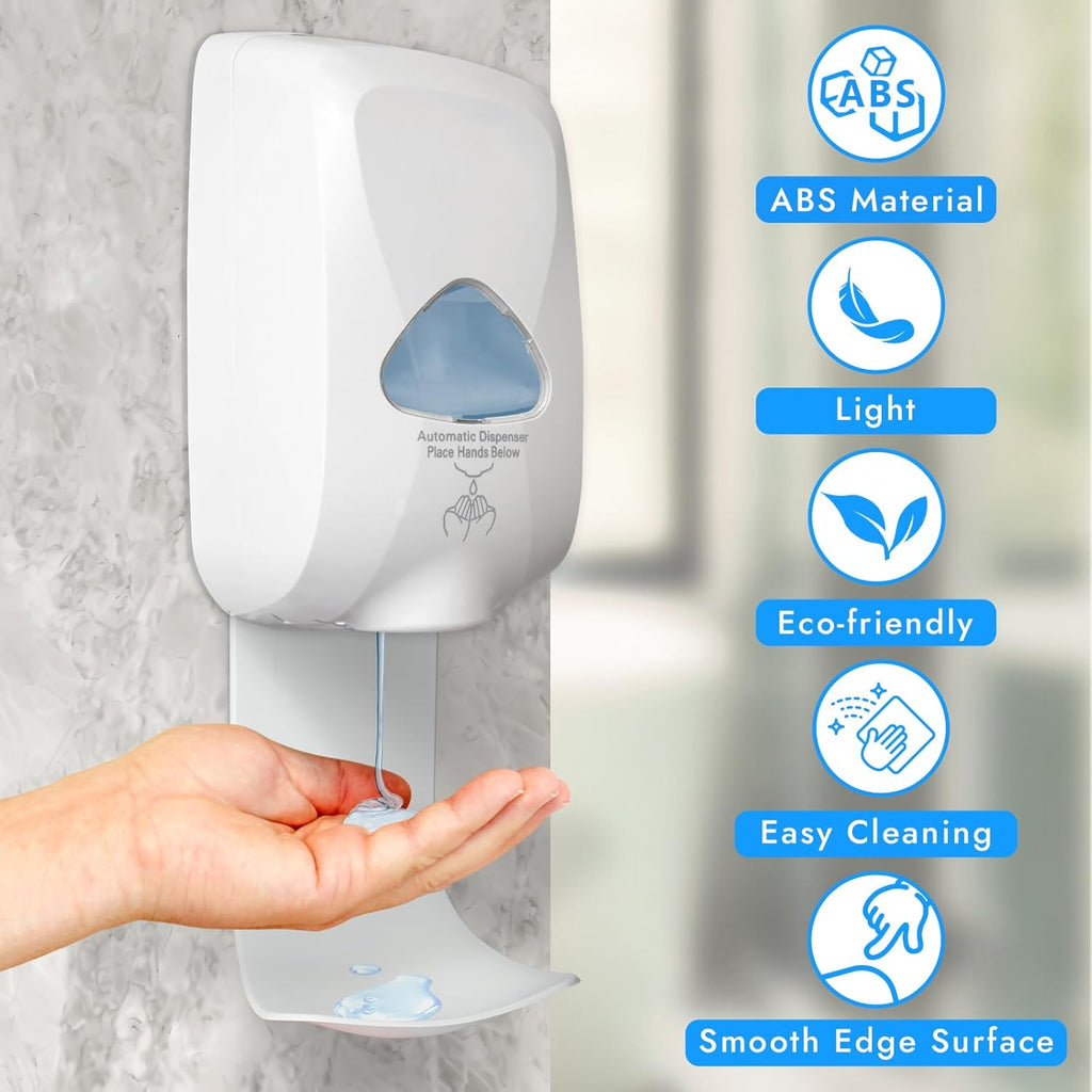 10PCS Dispenser Drip Tray Wall Mount Soap Dispenser Bracket,Laundry Detergent Drip Catcher Prevent Dripping and Spraying, Easy to Clean(White)