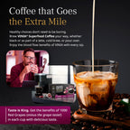 VINIA Blood Flow Energy Coffee Pods - Medium Roast Infused with Red Grape Piceid Resveratrol for Physical Energy & Mental Alertness, K Cup Compatible Superfood Coffee, Full-Bodied, 60 Count.