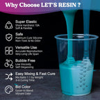 LET'S RESIN Super Elastic Silicone Mold Making Kit 10A,70.5oz Jade Green Mold Making Liquid Silicone Rubber, Ideal for Casting Resin Molds/Silicone Molds/Candle Molds/Silicone Inlay (2KG)