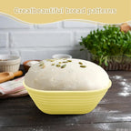 Silicone Banneton, Sourdough Bread Baskets (Set of 5, 6.5 Inch), Mini Oval Proofing Bowls, Bread Making Baking Supplies, Banneton proofing basket for Sourdough Baking