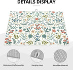 2Pcs Dish Drying Mats Faucet Mats Sets Large Size Coffee Mats Sink Faucet Mat Splash Guard for Kitchen Counter Bathroom Sink Coffee Bar Kitchen Decor (Wildflowers 1, 18"x24" 15" x 5.5"Set)