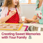 Silicone Baking Mat, 2 colors Half Sheet(16.5"x11.6") Non-Stick Baking Mat, Food Safe Silicone Mats for Baking Cookies, Macarons, Vegetables, 480℉ Heat Resistant (Deep Raspberry & Amber)