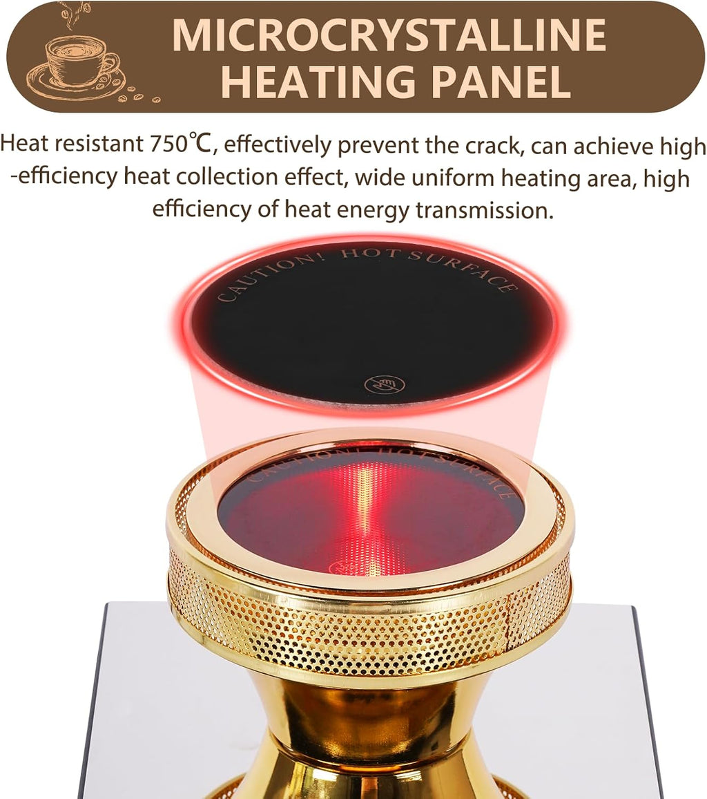 YUCHENGTECH Halogen Beam Heater Burner Smart Siphon Beam Heater for Hario Yama Syphon Coffee Maker (Upgrade 110-120V) (110V)