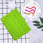 Gummy Candy Molds - 4Pcs Silicone Gummy Worm Molds for Kids With 2pcs Dropper,Non-stick and Bpa Free for Mini Candy Chocolate Gummies Baking