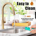 Nahida Rechargeable Milk Frother Wand for Coffee Include Stand - Turquoise