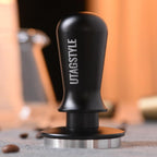 58.5mm Espresso Tamper Coffee Tamper: Espresso Press with Calibrated Spring Loaded - 30lb Espresso Hand Tamper - 100% Stainless Steel Flat Base Fits for 54mm Portafilter Basket