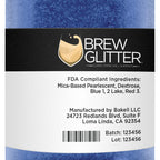 Blue BREW GLITTER Edible Glitter For Drinks, Cocktails, Beer, Garnish Glitter & Beverages | KOSHER & HALAL Certified | 100% Edible & Food Grade | Vegan, Gluten, Nut Free (50g, Blue)