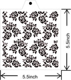 Stencil Genie 16 Pcs 5.5x5.5in Baking Stencils for Royal Icing, Airbrush; Sugar Cookies; Craft Painting