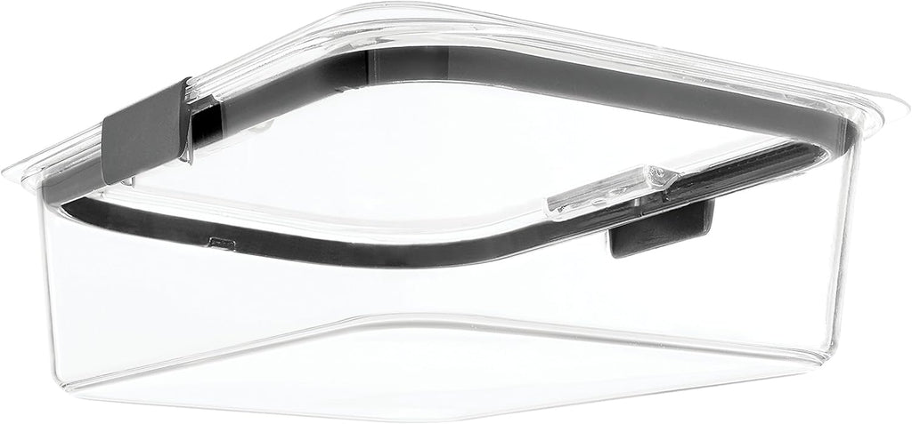 Rubbermaid Brilliance Food Storage Container, Large, 9.6 Cup, Clear 2024351 (Pack of 2)