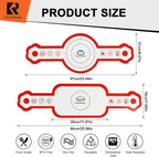 Cook's Aid 2 Pcs Silicone Bread Sling for Dutch Oven, Non-Stick Bread Baking Mat Set, Reusable Sourdough Bread Sling with Long Handles for Easier Transfer for Dough