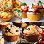 Jumbo Muffin Pan, 3.5 Inch Large Muffin Pan with Metal Reinforced Frame 6 Cup Silicone Jumbo Cupcake Pans for Baking Easy to Handle 2 Pack Red