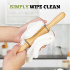 10 inch Wooden Rolling Pin for Baking - Long Dough Roller for All Baking Needs