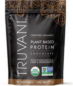 Truvani Vegan Pea Protein Powder | Chocolate | 20g Organic Plant Based Protein | 18 Servings | Keto | Gluten & Dairy Free | Low Carb | No Added Sugar