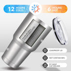 30 oz Tumbler with Lid Stainless Steel Tumblers Bulk Vacuum Insulated Cup Reusable Powder Coated Travel Mug Double Wall Leak Proof Cups Keep Cold Drinks for 12 Hours Stainless, Set of 8
