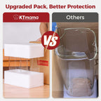 Airtight Glass Storage Canister with Lids, Kitchen Pantry Storage Jar with Labels, Food Storage Container for Sugar Tea Coffee Beans Snacks (2 pack 1.6qt)