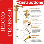 Jimoco® Syrup Pump Dispenser + Torani® Dragon Fruit Syrup, 25.4 oz - Coffee Syrup Pump & Flavoring Bundle